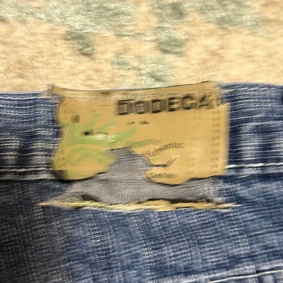 Vintage Dodeca Baggy Jeans Size 33x32 Wide Leg Y2K Southpole Style Light Wash - Picture 4 of 5